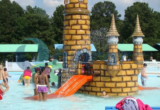 Water slide castle