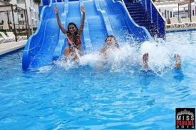 Body slide pool arrival Riu Panama
