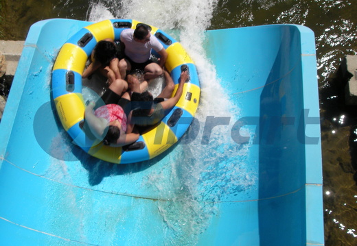 Family raft ride
