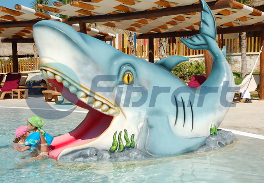 Shark water slide
