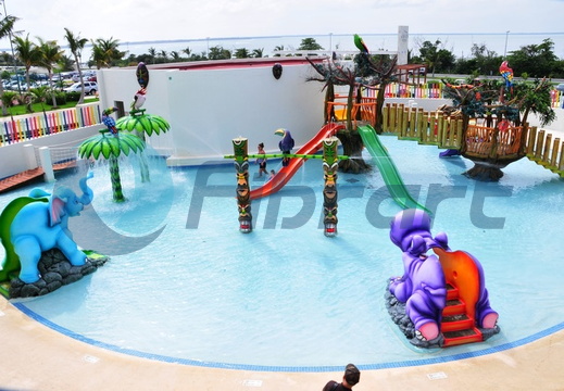 Themed water slides
