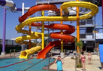 9m open and enclosed body slides Sirenis Ibiza