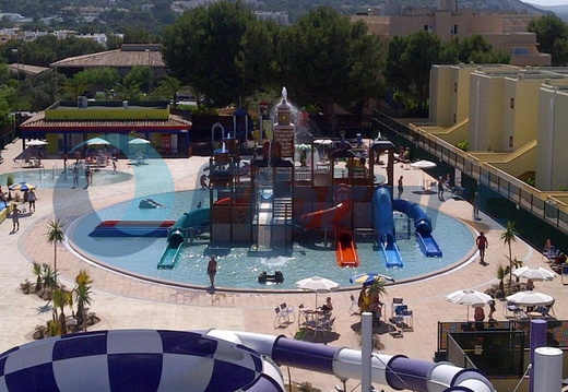 Kids play structure top view Sirenis Ibiza